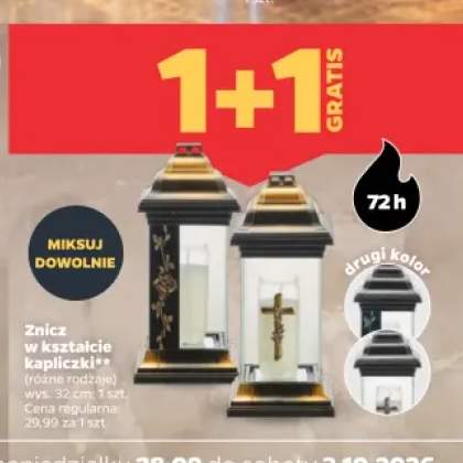 Znicz w kształcie kapliczki