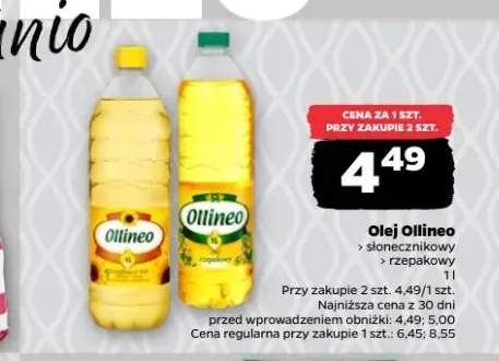 Olej słonecznikowy Ollineo +1 wariant