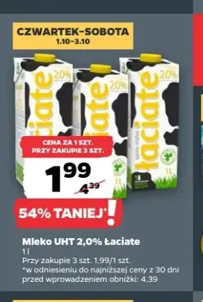 Mleko UHT Łaciate 2,0%