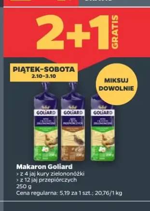 Makaron Goliard z 4 jaj kury zielononóżki +1 wariant