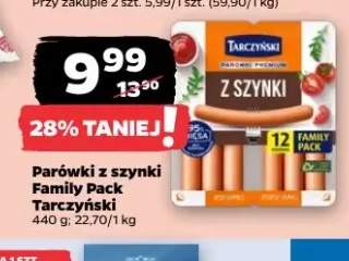 Parówki z szynki Family Pack Tarczyński