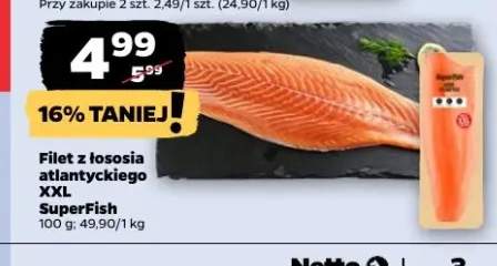 Filet z łososia atlantyckiego XXL SuperFish