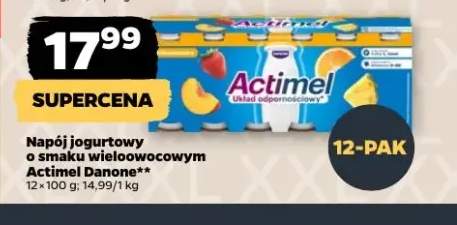 Napój jogurtowy o smaku wieloowocowym Actimel Danone 12-pak