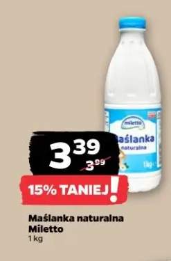 Maślanka naturalna Miletto