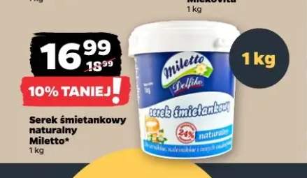 Serek śmietankowy naturalny Miletto
