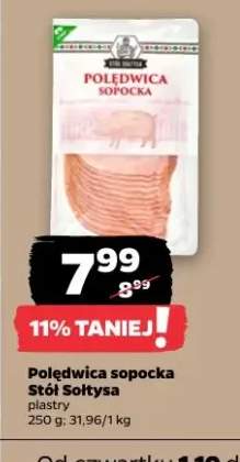 Polędwica sopocka plastry Stół Sołtysa