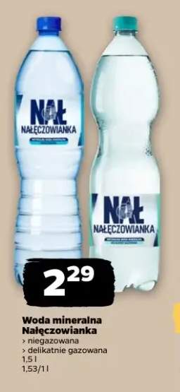 Woda mineralna niegazowana Nałęczowianka +1 wariant
