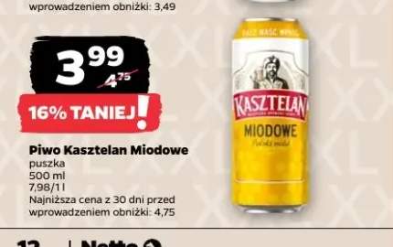 Piwo Kasztelan Miodowe
