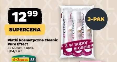 Płatki kosmetyczne Cleanic Pure Effect 3-pak