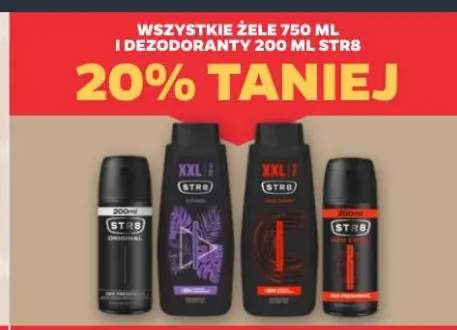 Żele 750 ml i dezodoranty 200 ml STR8 +4 warianty
