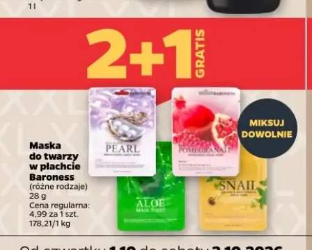 Maska do twarzy w płachcie Baroness