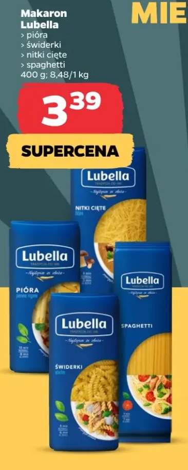 Makaron Lubella świderki +3 warianty