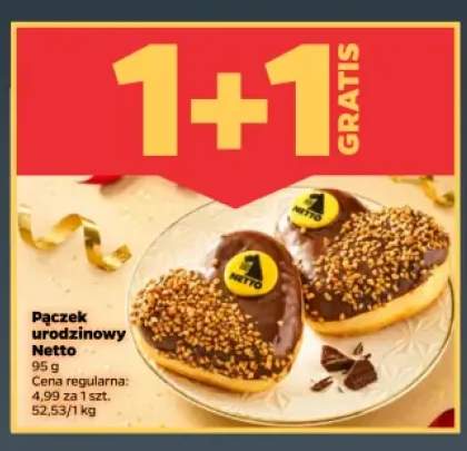 Pączek urodzinowy Netto