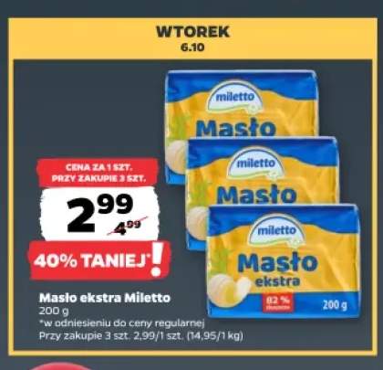 Masło ekstra Miletto