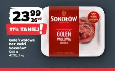Goleń wołowa bez kości Sokołów