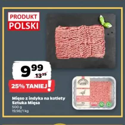 Mięso z indyka na kotlety Sztuka Mięsa