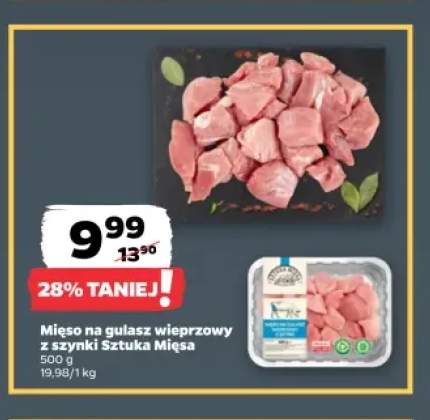 Mięso na gulasz wieprzowy z szynki Sztuka Mięsa