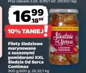 Filety śledziowe marynowane z suszonymi pomidorami XXL Śledzie od Serca Contimax