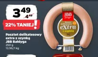 Pasztet delikatesowy extra z szynką