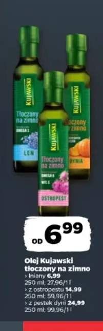 Olej lniany Kujawski tłoczony na zimno +2 warianty