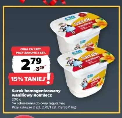 Serek homogenizowany waniliowy Rolmlecz