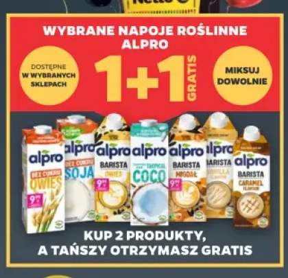 Napoje roślinne Alpro +7 wariantów