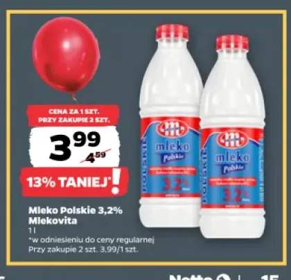 Mleko polskie Mlekovita 3,2%