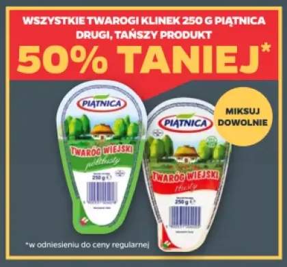 Twarogi klinek 250 g Piątnica +2 warianty