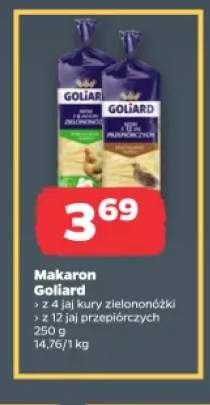 Makaron Goliard z 4 jaj kury zielononóżki +1 wariant