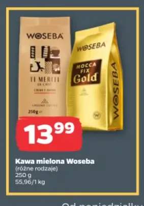 Kawa mielona Woseba Ti Meriti +1 wariant