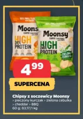 Chipsy z soczewicy Moonsy pieczony kurczak +3 warianty
