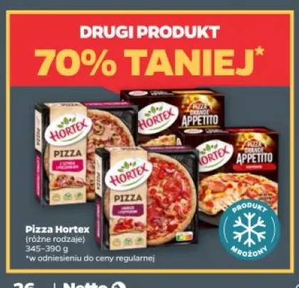 Pizza z szynką i pieczarkami Hortex +3 warianty