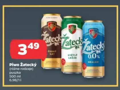 Piwo Žatecký Černý +2 warianty