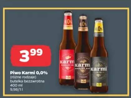 Piwo bezalkoholowe Karmi Żurawina +2 warianty