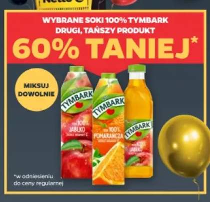 Soki Tymbark 100% +2 warianty