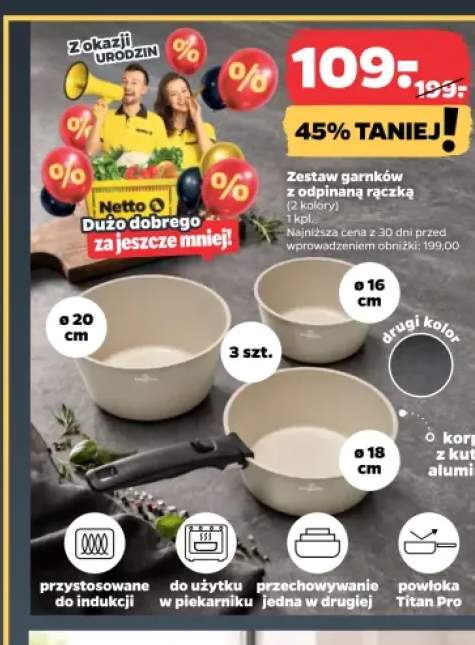 Zestaw garnków z odpinaną rączką BerlingerHaus