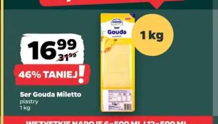 Ser gouda w plastrach Miletto