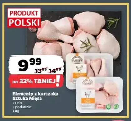 Elementy z kurczaka udo Sztuka Mięsa +1 wariant