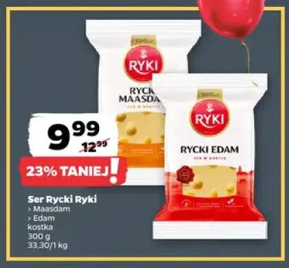 Ser Rycki Edam w kostce Ryki +1 wariant