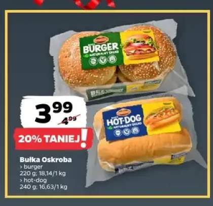 Bułka burger Oskroba +1 wariant