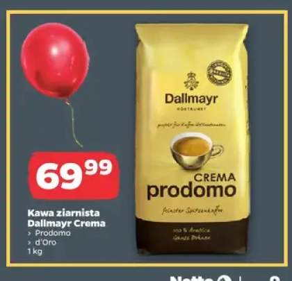 Kawa ziarnista Dallmayr Crema Prodomo +1 wariant