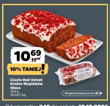 Ciasto Red Velvet Kraina Wypieków Olsza