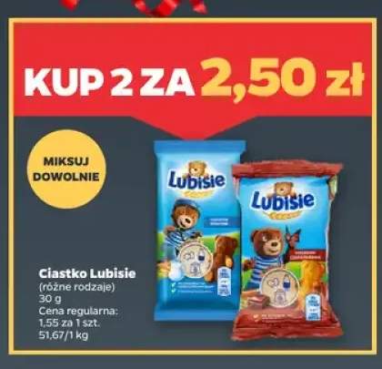 Ciastko Lubisie z nadzieniem mlecznym +1 wariant