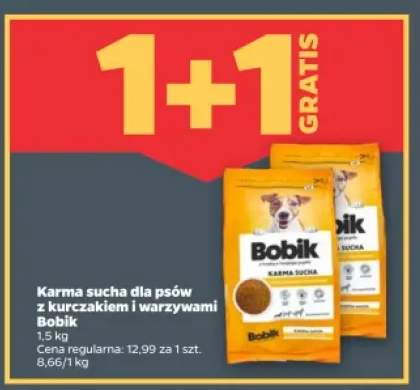 Karma sucha dla psów z kurczakiem i warzywami Bobik