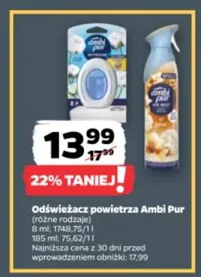 Odświeżacz powietrza Ambi Pur Air Mist +1 wariant