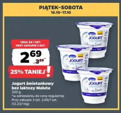 Jogurt śmietankowy bez laktozy Maluta