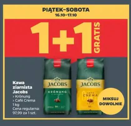 Kawa ziarnista Jacobs Krönung +1 wariant