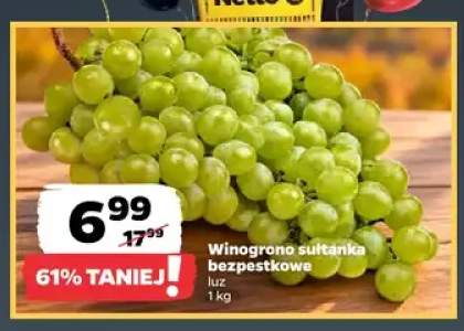 Winogrona sultanka bezpestkowe