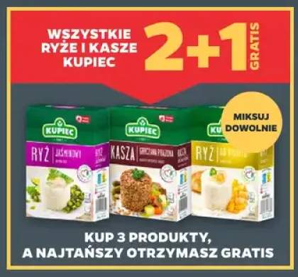 Ryże i kasze Kupiec +3 warianty