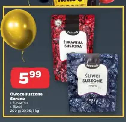 Owoce suszone Sereno żurawina +1 wariant
